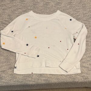 Lou & Grey for LOFT Embroidered Star Sweatshirt | Size XS